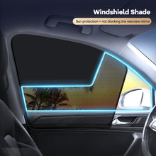 Load image into Gallery viewer, Magnetic Car Sun Shade Curtain Dual- layer Mesh Window Shade Sun Protection Heat Blocking
