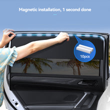 Load image into Gallery viewer, Magnetic Car Sun Shade Curtain Dual- layer Mesh Window Shade Sun Protection Heat Blocking
