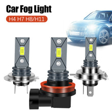 Load image into Gallery viewer, 1PC 80W Car Headlight H4 H7 H8/H11 LED Bulb Head Lamp 2000LM LED Chips Fog Bulb White Yellow Ice Blue DC12V 24V
