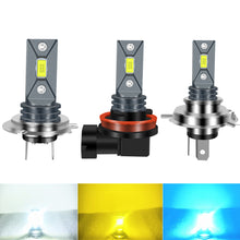 Load image into Gallery viewer, 1PC 80W Car Headlight H4 H7 H8/H11 LED Bulb Head Lamp 2000LM LED Chips Fog Bulb White Yellow Ice Blue DC12V 24V

