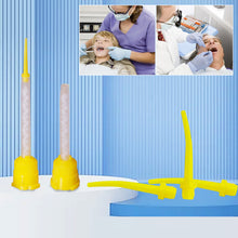 Load image into Gallery viewer, 50pcs Disposable Silicone Rubber Dental Conveying Mixing Head Impression Materials Mixing Tube Dentistry Materials
