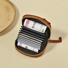 Load image into Gallery viewer, Cat Card Bag for Women Compact and Popular Cute Multi Slot Card Bag PU Leather High-end Cartoon Wallet
