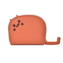 Load image into Gallery viewer, Cat Card Bag for Women Compact and Popular Cute Multi Slot Card Bag PU Leather High-end Cartoon Wallet
