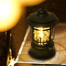 Load image into Gallery viewer, Camping Lamp Outdoor Waterproof Retro Camping Horse Lamp Charging Portable Atmosphere Tent Lamp Portable Camping Lamp
