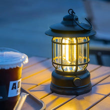 Load image into Gallery viewer, Camping Lamp Outdoor Waterproof Retro Camping Horse Lamp Charging Portable Atmosphere Tent Lamp Portable Camping Lamp
