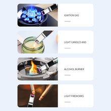 Load image into Gallery viewer, Electric Arc Ignition Windproof Pulse Flameless Plasma Ignition Candle Lighters USB Rechargeable Lighter Kitchen Outdoor BBQ
