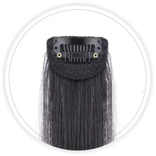 Load image into Gallery viewer, Hanging Ear Dye Wig Piece Female Fashion Spicy Girl Simulation Color Gradient Hair Extension Piece One Piece Natural Seamless Fake Braid
