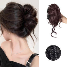 Load image into Gallery viewer, Grasp and Clip Flower Bud Head Temperament Turn Hair Artifact Simulate Hair Wig Headwear Women Elegant Wig
