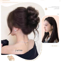 Load image into Gallery viewer, Grasp and Clip Flower Bud Head Temperament Turn Hair Artifact Simulate Hair Wig Headwear Women Elegant Wig
