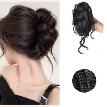 Load image into Gallery viewer, Grasp and Clip Flower Bud Head Temperament Turn Hair Artifact Simulate Hair Wig Headwear Women Elegant Wig
