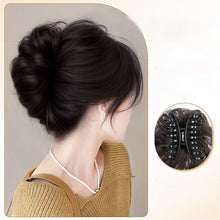 Load image into Gallery viewer, Grasp and Clip Flower Bud Head Temperament Turn Hair Artifact Simulate Hair Wig Headwear Women Elegant Wig

