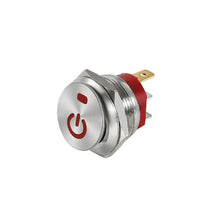 Load image into Gallery viewer, 22mm Metal Car Toggle Switches Button Rocker Switch Stainless Steel 12V 20A Self-locking Two Positions ON-OFF 3 Pins
