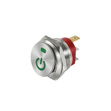 Load image into Gallery viewer, 22mm Metal Car Toggle Switches Button Rocker Switch Stainless Steel 12V 20A Self-locking Two Positions ON-OFF 3 Pins
