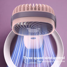 Load image into Gallery viewer, Handheld Mini Fan Portable Pocket Fan USB Charging Fan Rechargable Summer Cooling Fan for Home Outdoor Office

