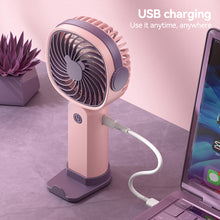 Load image into Gallery viewer, Handheld Mini Fan Portable Pocket Fan USB Charging Fan Rechargable Summer Cooling Fan for Home Outdoor Office

