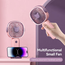 Load image into Gallery viewer, Handheld Mini Fan Portable Pocket Fan USB Charging Fan Rechargable Summer Cooling Fan for Home Outdoor Office
