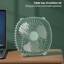 Load image into Gallery viewer, 7.87 inch USB Input Desktop Fan Office PC Connection Mini Fan Students School Fan Mute USB Fan

