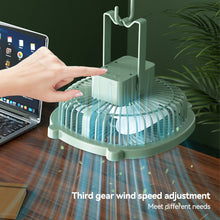 Load image into Gallery viewer, 7.87 inch USB Input Desktop Fan Office PC Connection Mini Fan Students School Fan Mute USB Fan
