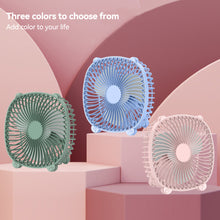 Load image into Gallery viewer, 7.87 inch USB Input Desktop Fan Office PC Connection Mini Fan Students School Fan Mute USB Fan
