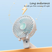 Load image into Gallery viewer, Handheld Mini Fan Portable Pocket Fan USB Charging Fan Rechargable Summer Cooling Fan for Home Outdoor Office
