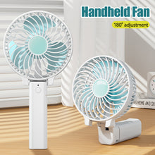 Load image into Gallery viewer, Handheld Mini Fan Portable Pocket Fan USB Charging Fan Rechargable Summer Cooling Fan for Home Outdoor Office
