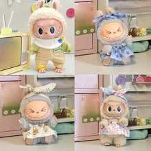 Load image into Gallery viewer, Miniature Colorful Overall Dress Suit for 17cm Labubu Dolls Cute DIY Doll Clothes Fashion Accessories Lovely Outfit Gifts for Girls Friends
