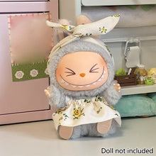 Load image into Gallery viewer, Miniature Colorful Overall Dress Suit for 17cm Labubu Dolls Cute DIY Doll Clothes Fashion Accessories Lovely Outfit Gifts for Girls Friends

