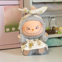 Load image into Gallery viewer, Miniature Colorful Overall Dress Suit for 17cm Labubu Dolls Cute DIY Doll Clothes Fashion Accessories Lovely Outfit Gifts for Girls Friends
