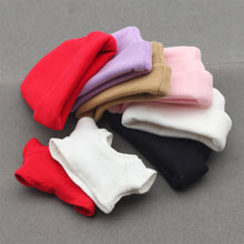 Load image into Gallery viewer, Miniature Knit Flap Hat and T-Shirt Set for 17cm Labubu Dolls Cute DIY Doll Clothes Fashion Accessories Lovely Outfit Gifts for Girls Friends
