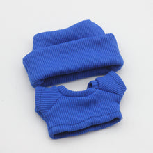 Load image into Gallery viewer, Miniature Knit Flap Hat and T-Shirt Set for 17cm Labubu Dolls Cute DIY Doll Clothes Fashion Accessories Lovely Outfit Gifts for Girls Friends
