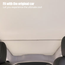 Load image into Gallery viewer, 2Pcs Car Glass Roof Sunshade Front Rear Open Sunroof Windshield Shade Net UV Protection Interior Cover For Tesla Model Y Highland
