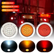 Load image into Gallery viewer, 24V LED Truck Rear Light Tail Lights Trailer Tractor Brake Light Turn Signal Reverse Lamp for Car RV Van Caravan Taillight
