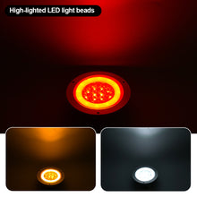 Load image into Gallery viewer, 24V LED Truck Rear Light Tail Lights Trailer Tractor Brake Light Turn Signal Reverse Lamp for Car RV Van Caravan Taillight
