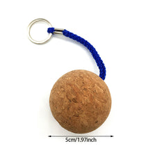Load image into Gallery viewer, Boat Floating Cork Ball Keychain Round 50MM Fender Buoyancy Key Ring Plastic Suitable For Sailing Kayaking Surfing Gift
