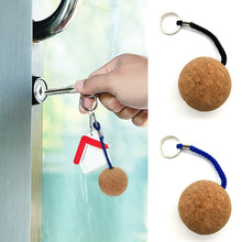 Load image into Gallery viewer, Boat Floating Cork Ball Keychain Round 50MM Fender Buoyancy Key Ring Plastic Suitable For Sailing Kayaking Surfing Gift
