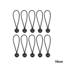 Load image into Gallery viewer, 10Pcs Boat Pole Camping Tent Elastic Rope Bungee Ball Tarps Canvas Tarpaulin Flagpole Ties Cord Ends Lace Fixed Tie Downs Accessories
