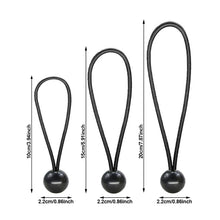 Load image into Gallery viewer, 10Pcs Boat Pole Camping Tent Elastic Rope Bungee Ball Tarps Canvas Tarpaulin Flagpole Ties Cord Ends Lace Fixed Tie Downs Accessories
