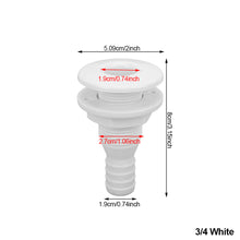 Load image into Gallery viewer, Thru Hull Fitting Straight Hose Connector for 5/8, 3/4 1‑1/2in Hose Boats Marines Marine Accessories Thru Hull Hose Connection

