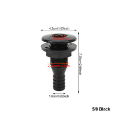 Load image into Gallery viewer, Thru Hull Fitting Straight Hose Connector for 5/8, 3/4 1‑1/2in Hose Boats Marines Marine Accessories Thru Hull Hose Connection
