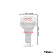 Load image into Gallery viewer, Thru Hull Fitting Straight Hose Connector for 5/8, 3/4 1‑1/2in Hose Boats Marines Marine Accessories Thru Hull Hose Connection
