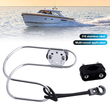 Load image into Gallery viewer, Stainless Steel Marine Lifebuoy Bracket Horseshoe Life Buoys Swimming Ring Holder Rust-proof and Anti-corrosion for Yacht
