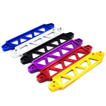 Load image into Gallery viewer, 218mm Aluminum Universal Auto Car Battery Tie Down Mount Battery Holder Bracket Brace Bar Burnt Blue for Honda Civic EK EG
