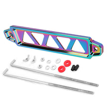 Load image into Gallery viewer, 218mm Aluminum Universal Auto Car Battery Tie Down Mount Battery Holder Bracket Brace Bar Burnt Blue for Honda Civic EK EG

