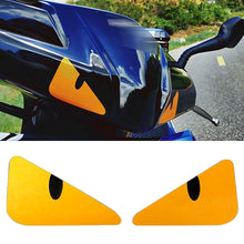 Load image into Gallery viewer, 2Pcs Motorcycle Devil Eye Sticker Waterproof Helmet Sticker for Motorbike Car Window Body Decoration Stickers Decals Vinyl
