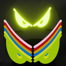 Load image into Gallery viewer, 2Pcs Devil's Eye Reflective Motorcycle Helmets Sticker Night Light Decor for KTM Honda Car Reflective Stickers
