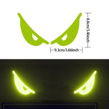 Load image into Gallery viewer, 2Pcs Devil's Eye Reflective Motorcycle Helmets Sticker Night Light Decor for KTM Honda Car Reflective Stickers
