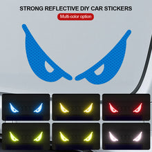 Load image into Gallery viewer, 2Pcs Devil's Eye Reflective Motorcycle Helmets Sticker Night Light Decor for KTM Honda Car Reflective Stickers
