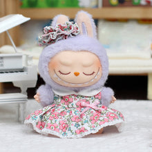 Load image into Gallery viewer, Miniature Flower Dress for 17cm Labubu Dolls Cute DIY Doll Clothes Fashion Accessories Lovely Outfit Gifts for Girls Friends
