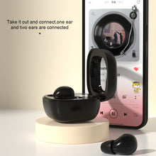 Load image into Gallery viewer, 5.3 In-Ear Bluetooth Earphone With Semi-Transparent Visual Window Mini Noise Cancelling Long Endurance Sleep Earphone Type-C Charging
