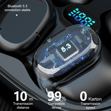 Load image into Gallery viewer, 5.3 Wireless Hanging Ear Bluetooth Headset With LED Power Display Waterproof Noise Reduction Long Endurance Sports Headset -X27
